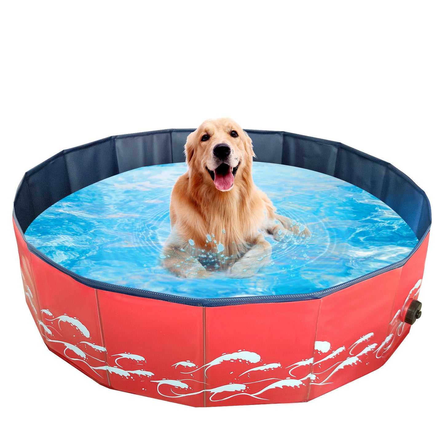 Foldable Dog Pool Pet Bath Swimming Tub Outdoor Indoor
