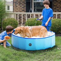 Foldable Dog Pool Pet Bath Swimming Tub Outdoor Indoor