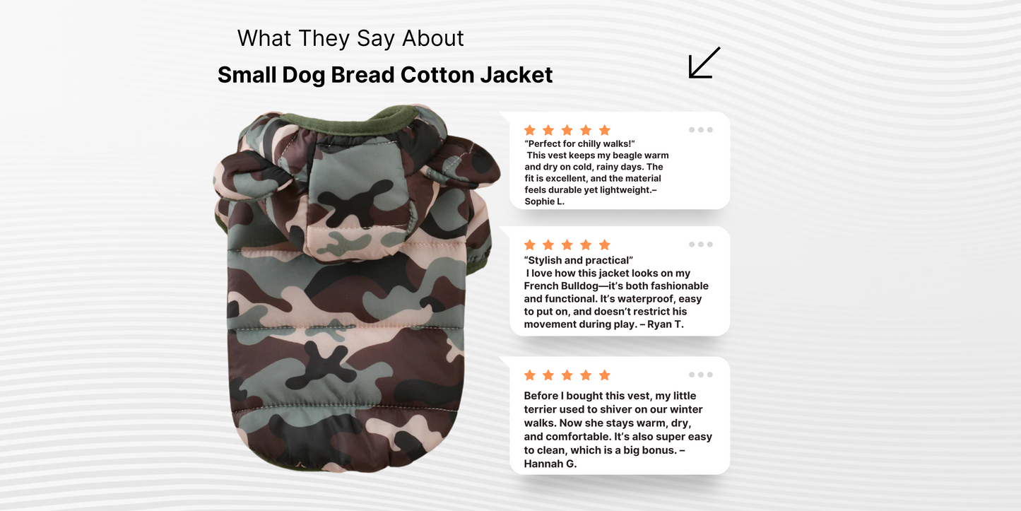 Small Dog Bread Cotton Jacket