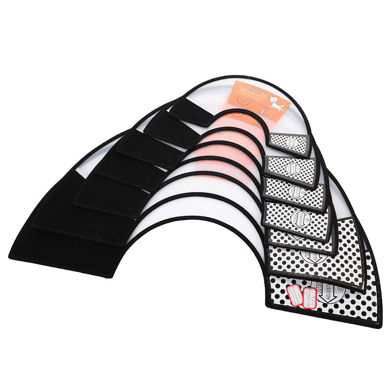 Set of black and white mesh protective pet collars Anti-Eating Brebo for animal comfort