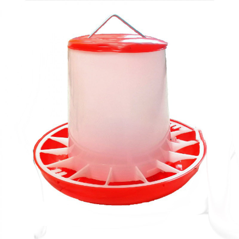 Red and white automatic pet water fountain designed for animal comfort and easy hydration