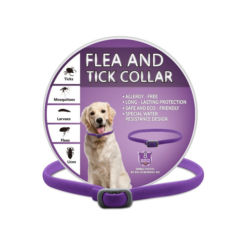 Calming Collars For Cats And Dogs purple flea and tick collar with allergy free and long lasting protection