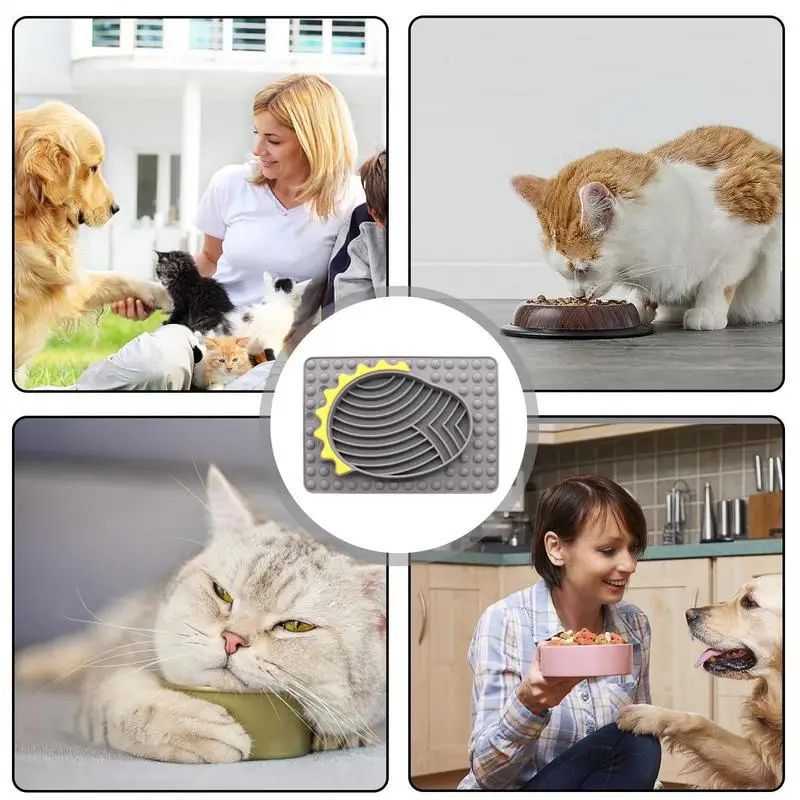 Furfamilyclub Slow Feeder Dog Bowls used by dogs and cats to promote slower eating and comfort