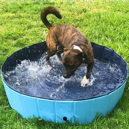 Foldable Dog Pool Pet Bath Swimming Tub Outdoor Indoor