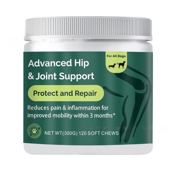 Container of Advanced Hip & Joint Support for dogs on a white background