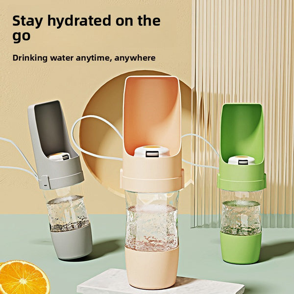 Portable Dog Water Bottle with Food Container (690ml)