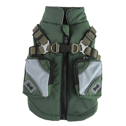 Winter Cotton Dog Zipper Jacket
