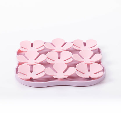 Furfamilyclub Eating Pet Calming Mat in pink for slow feeding and stress relief in pets